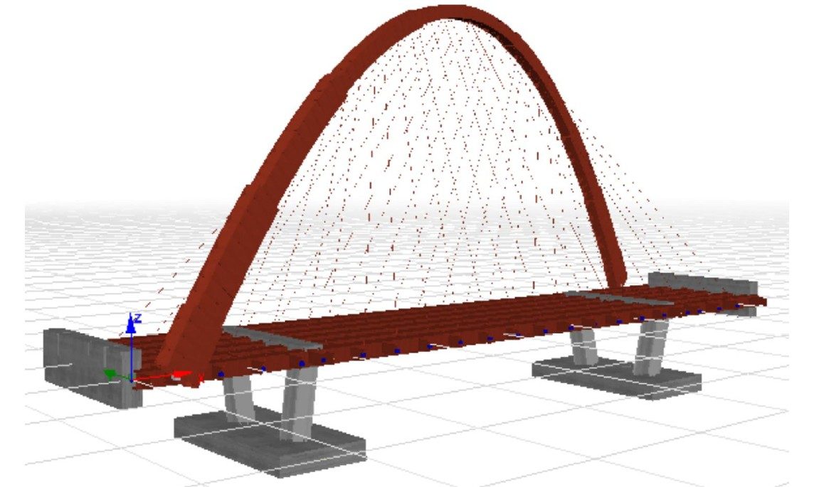 Parklinks estate — structural model of the landmark arch bridge.